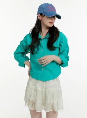 Collared Button-Up Shirt OA405