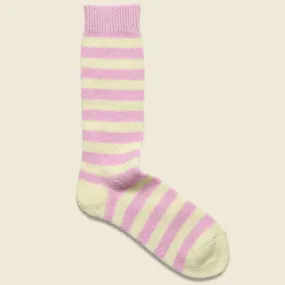 Cosmonaut Socks - Sweet Pink/Ecru