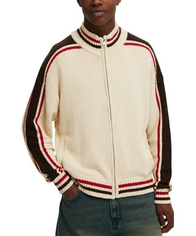 Cotton On Men's Knitted Bomber Jacket