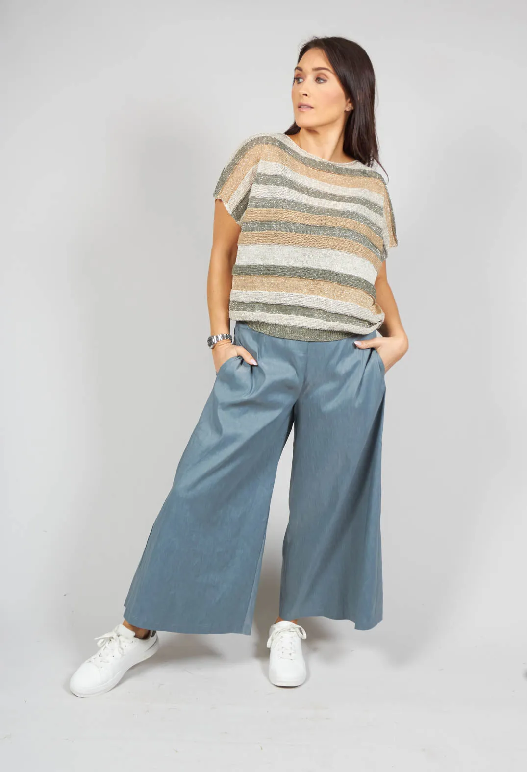 Culotte Trousers in Blue