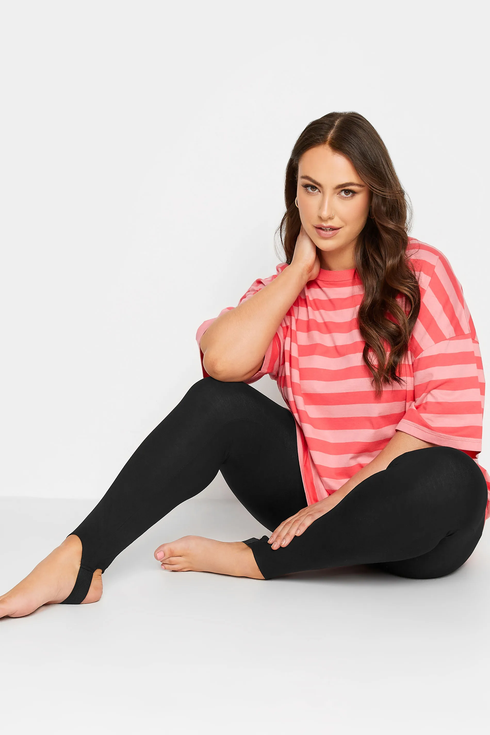 Curve Black Stretch Stirrup Leggings