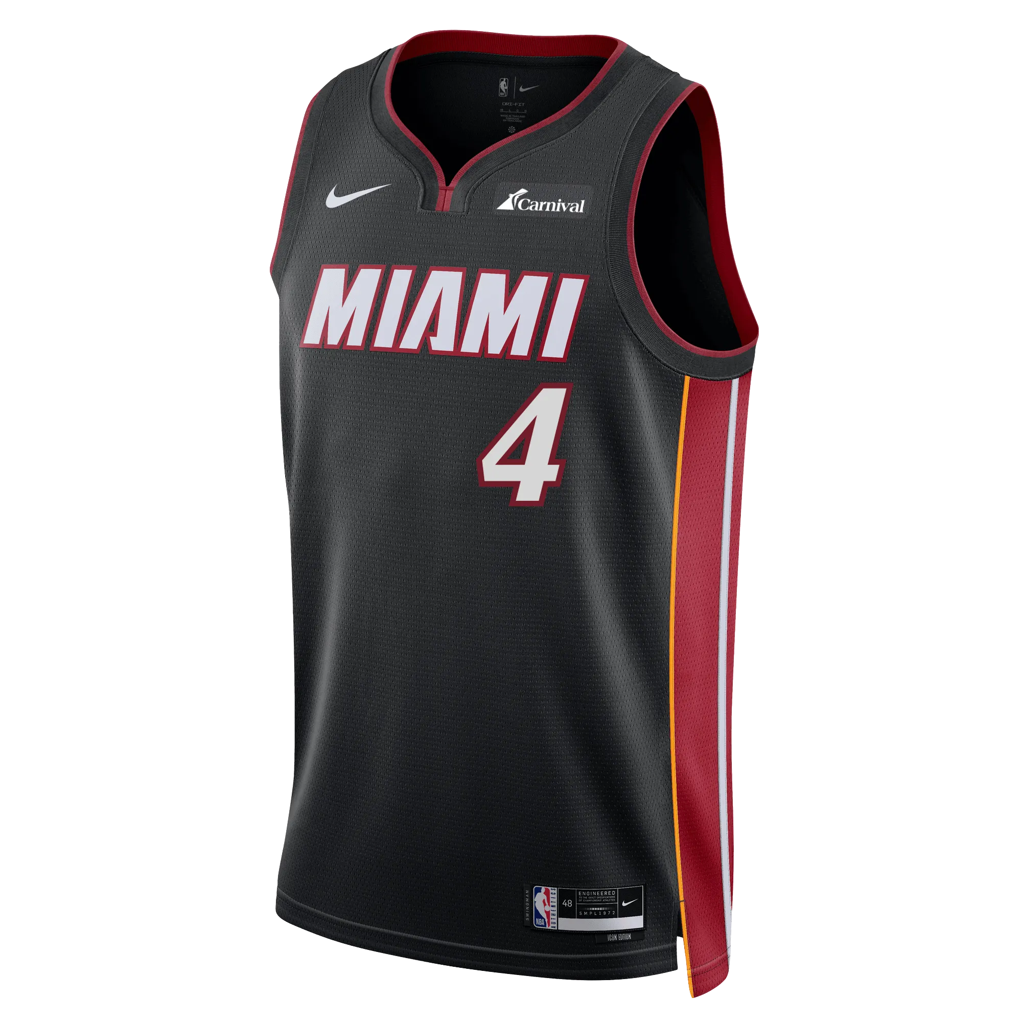 Delon Wright Nike Miami HEAT Icon Black Swingman Jersey