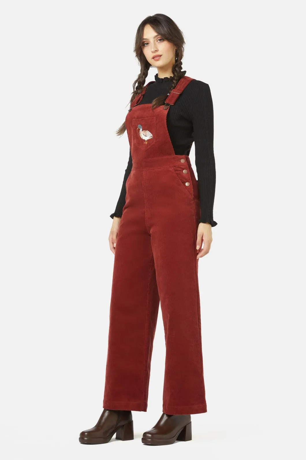 Duck Embroidered Overall