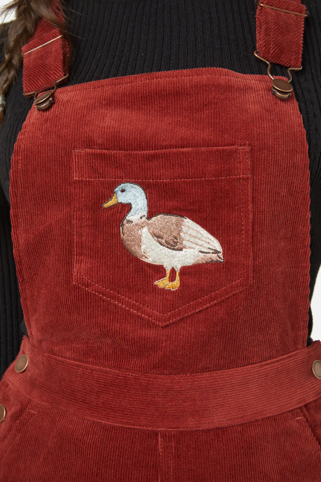 Duck Embroidered Overall