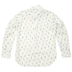 Edifice Girl Print Button Down ShirtWhite