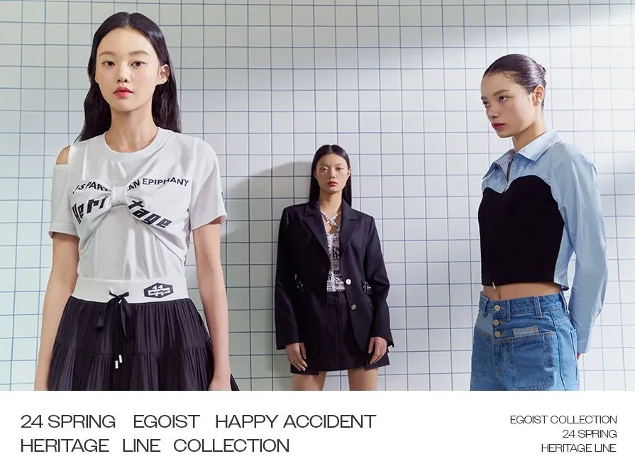 EGOIST  |Lace-up Casual Style Street Style Long Sleeves Plain Cotton