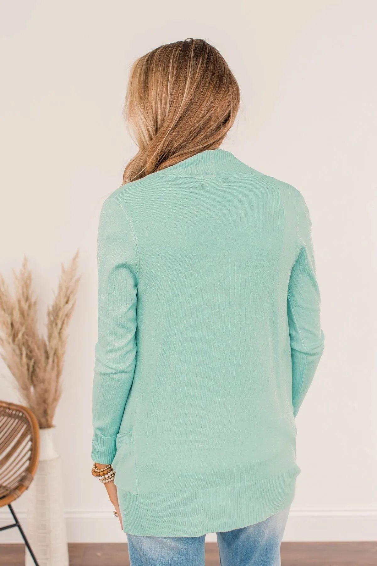 Essential Cardigan- Mint