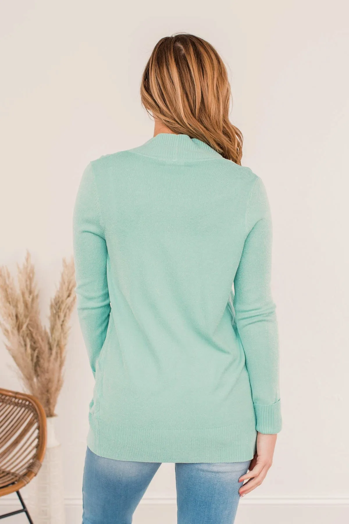 Essential Cardigan- Mint