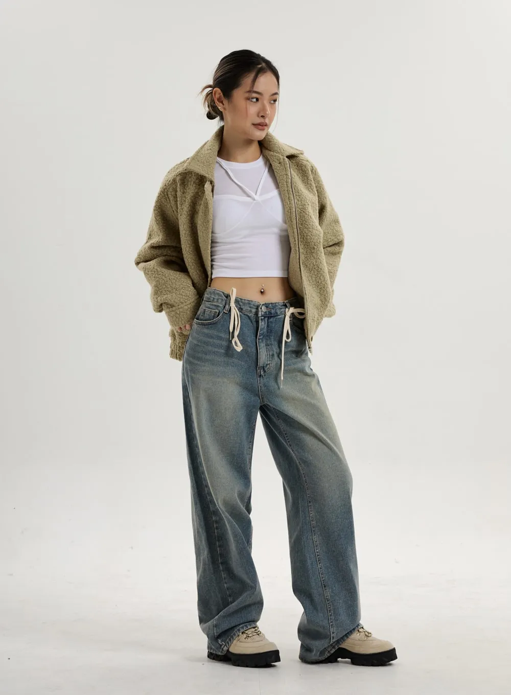 Fake Layered Crop Top CN17