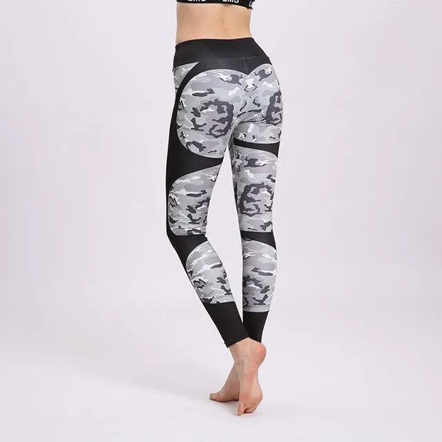 Fashion High Waist Fitness Leggings Women Heartbeat Print Push Up Sexy High Quality Legging Elasticity Women Leggings