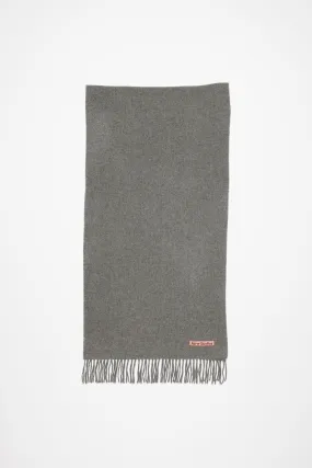 Fringe wool scarf – Narrow