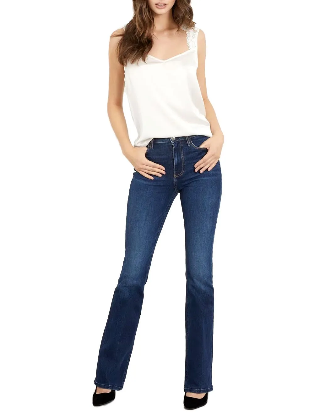 Guess Jeans Donna W4ra0l D4q03 Scuro