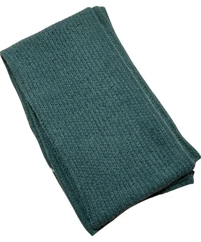 Heritagemoda Women's Green / Neutrals / Blue Myrtle Green Handmade Soft Alpaca Scarf