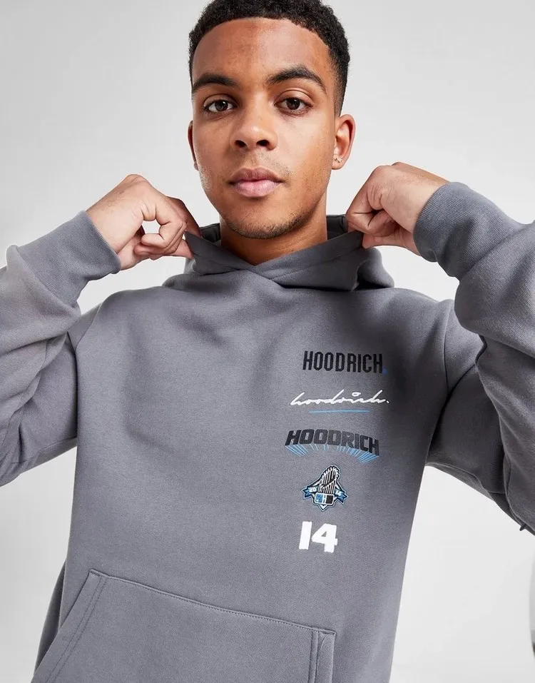 HOODRICH  |Unisex Blended Fabrics Street Style Bi-color Long Sleeves