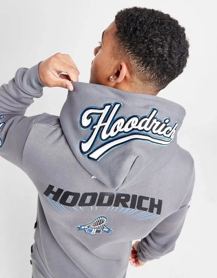 HOODRICH  |Unisex Blended Fabrics Street Style Bi-color Long Sleeves