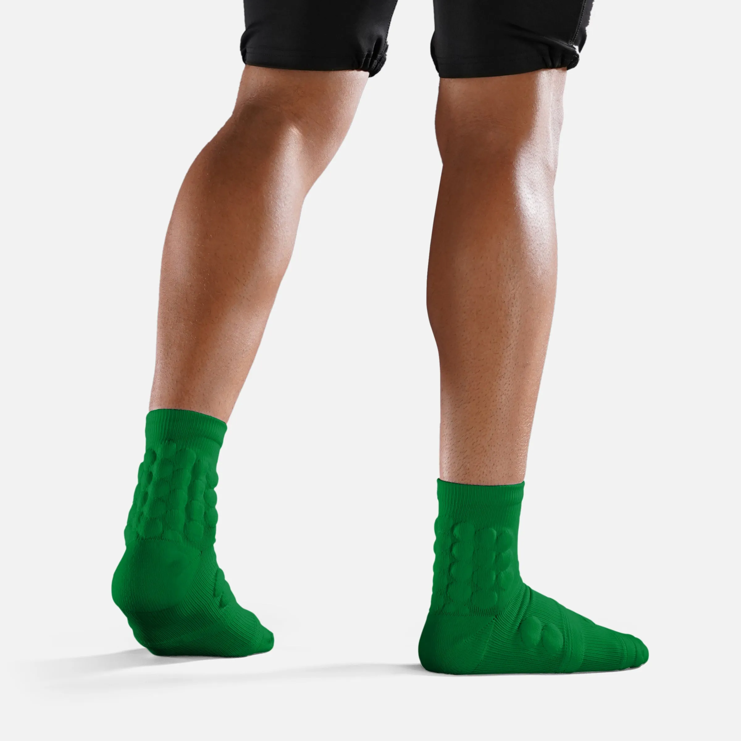 Hue Green Football Padded Short Socks