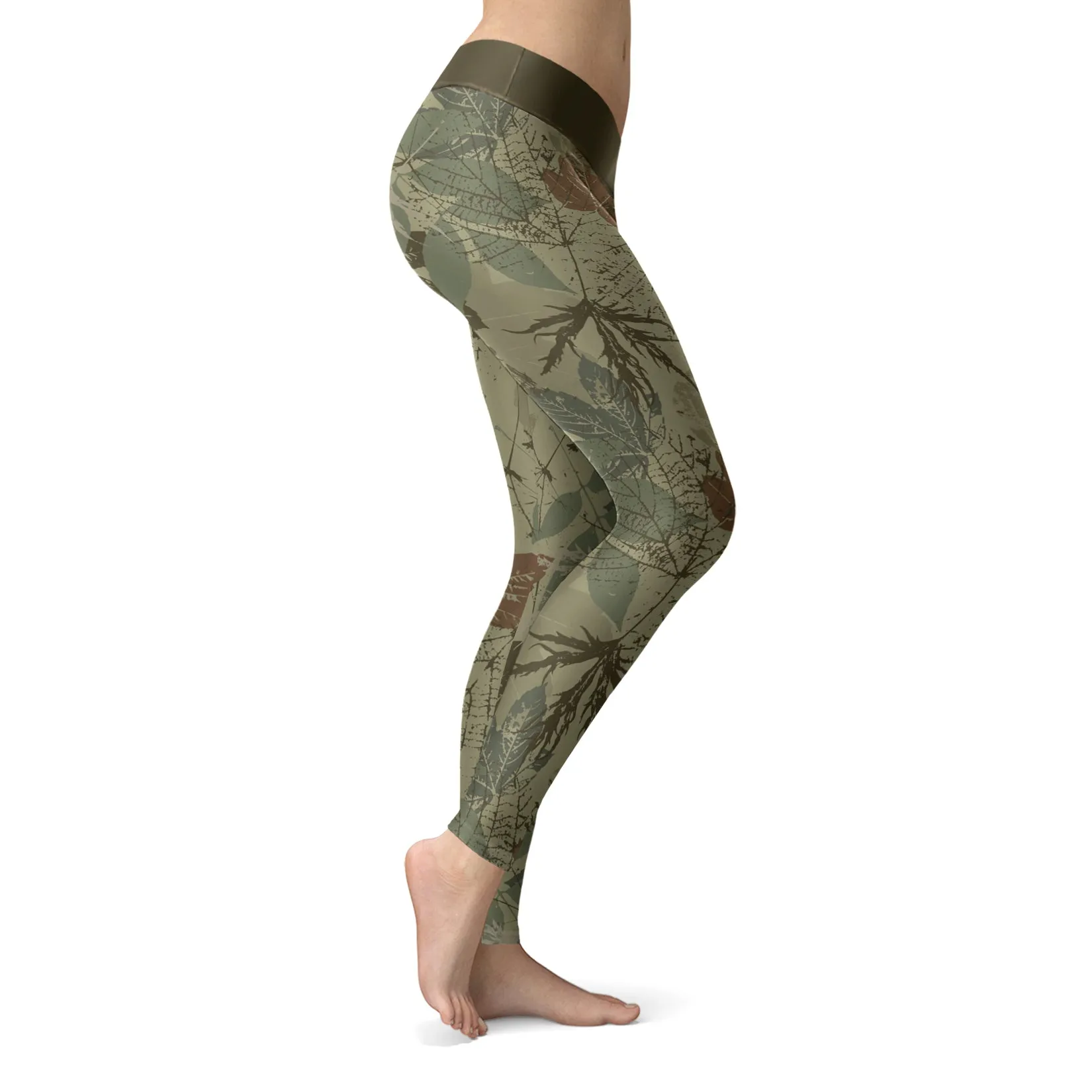 Hunting Leggings Vintage Leaf Camo