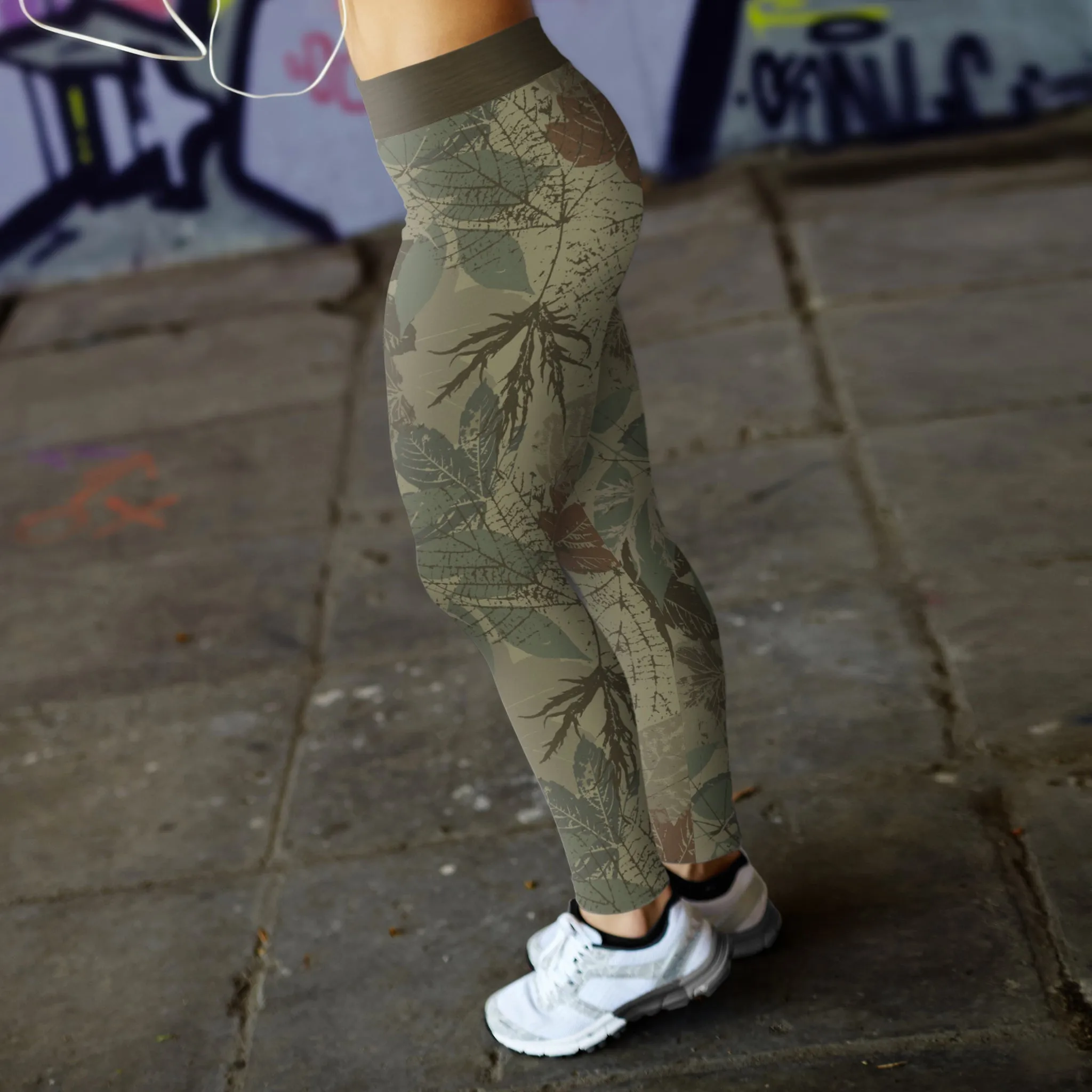 Hunting Leggings Vintage Leaf Camo