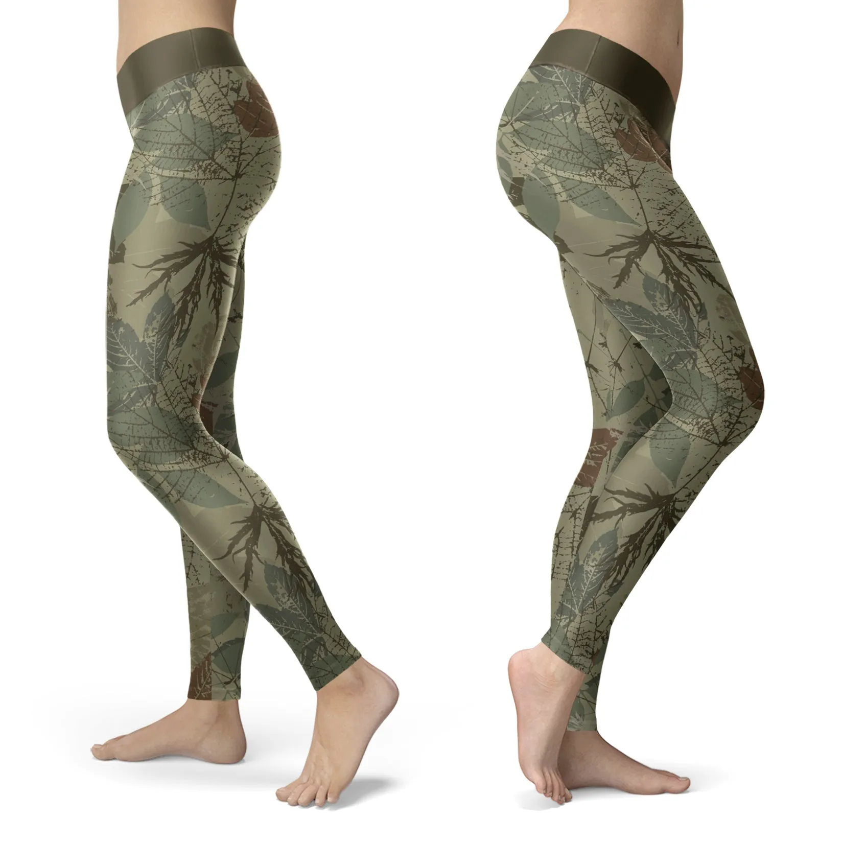 Hunting Leggings Vintage Leaf Camo