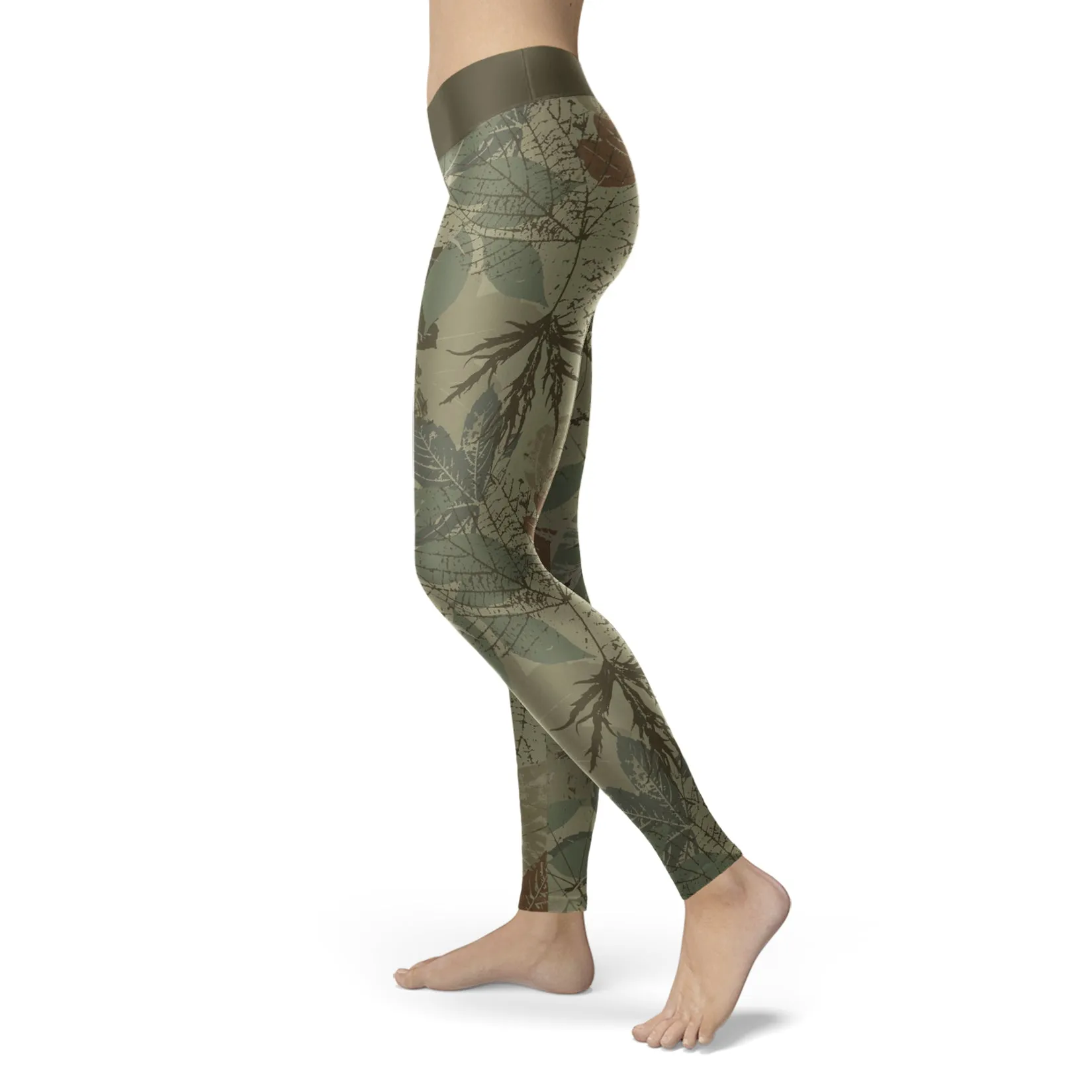 Hunting Leggings Vintage Leaf Camo