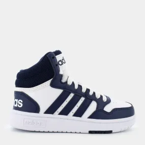 IG3717HOOPS 3.0 MID Kftwr white/dark blue/dark blue- SPORTIVE