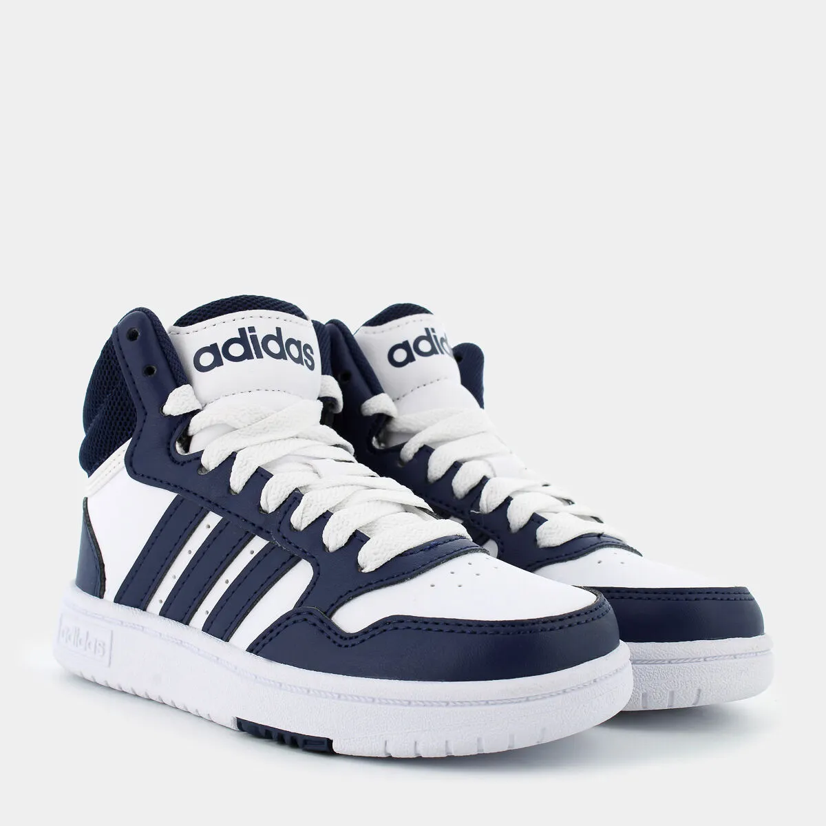 IG3717HOOPS 3.0 MID Kftwr white/dark blue/dark blue- SPORTIVE