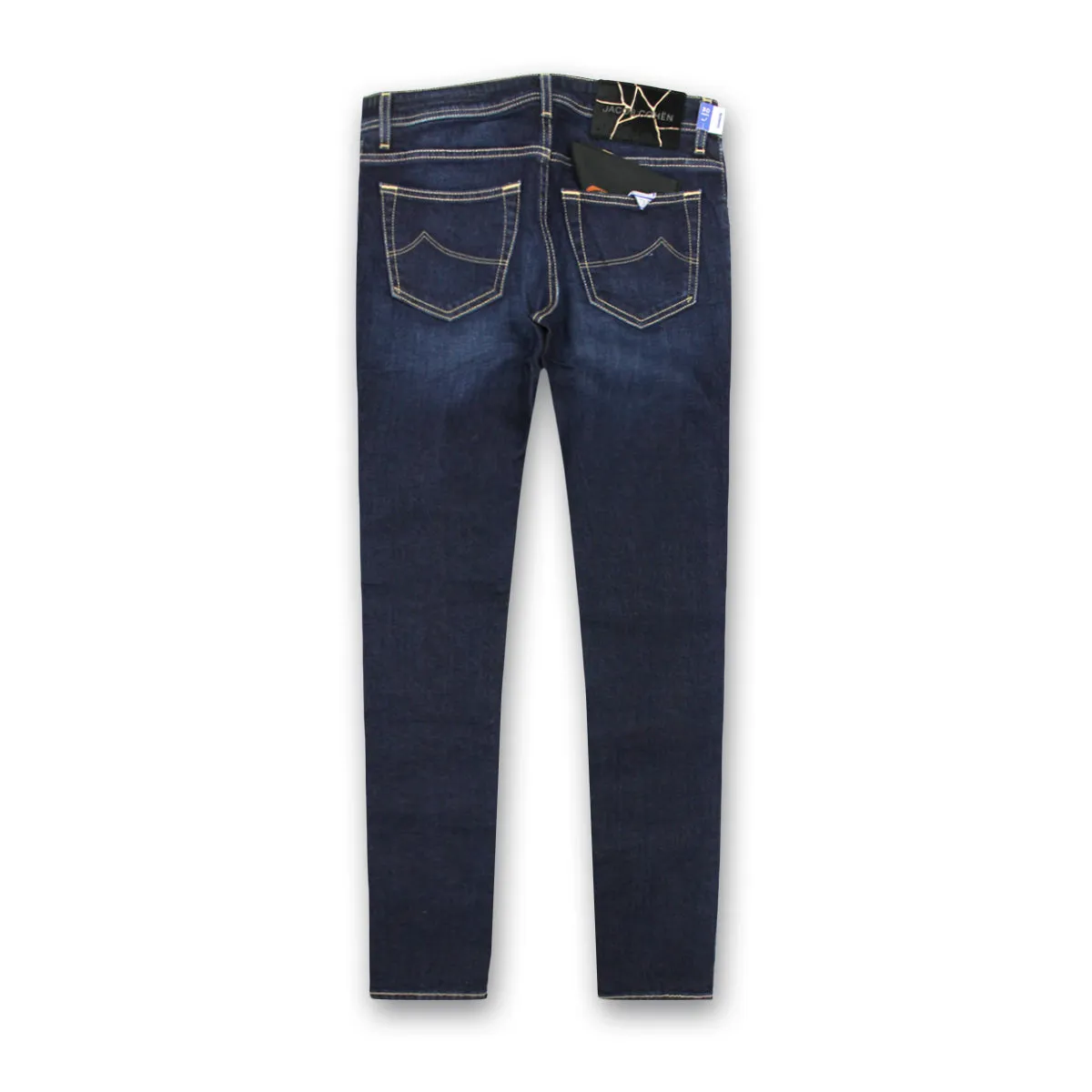 Jacob Cohen - M06 Nick Dark Denim Jeans With Black/Gold Badge