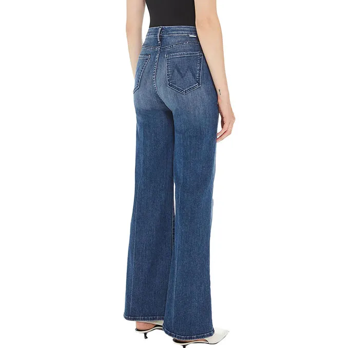 JEANS HIGH WAISTED ROLLER Woman Blue