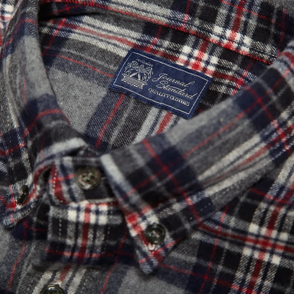 Journal Standard Button Down Checked ShirtGrey