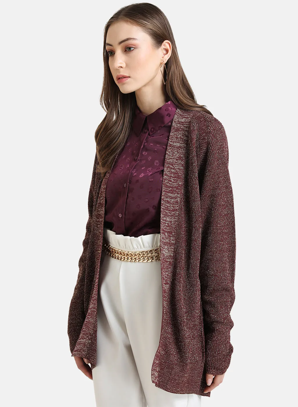 Knitted Lurex Shrug