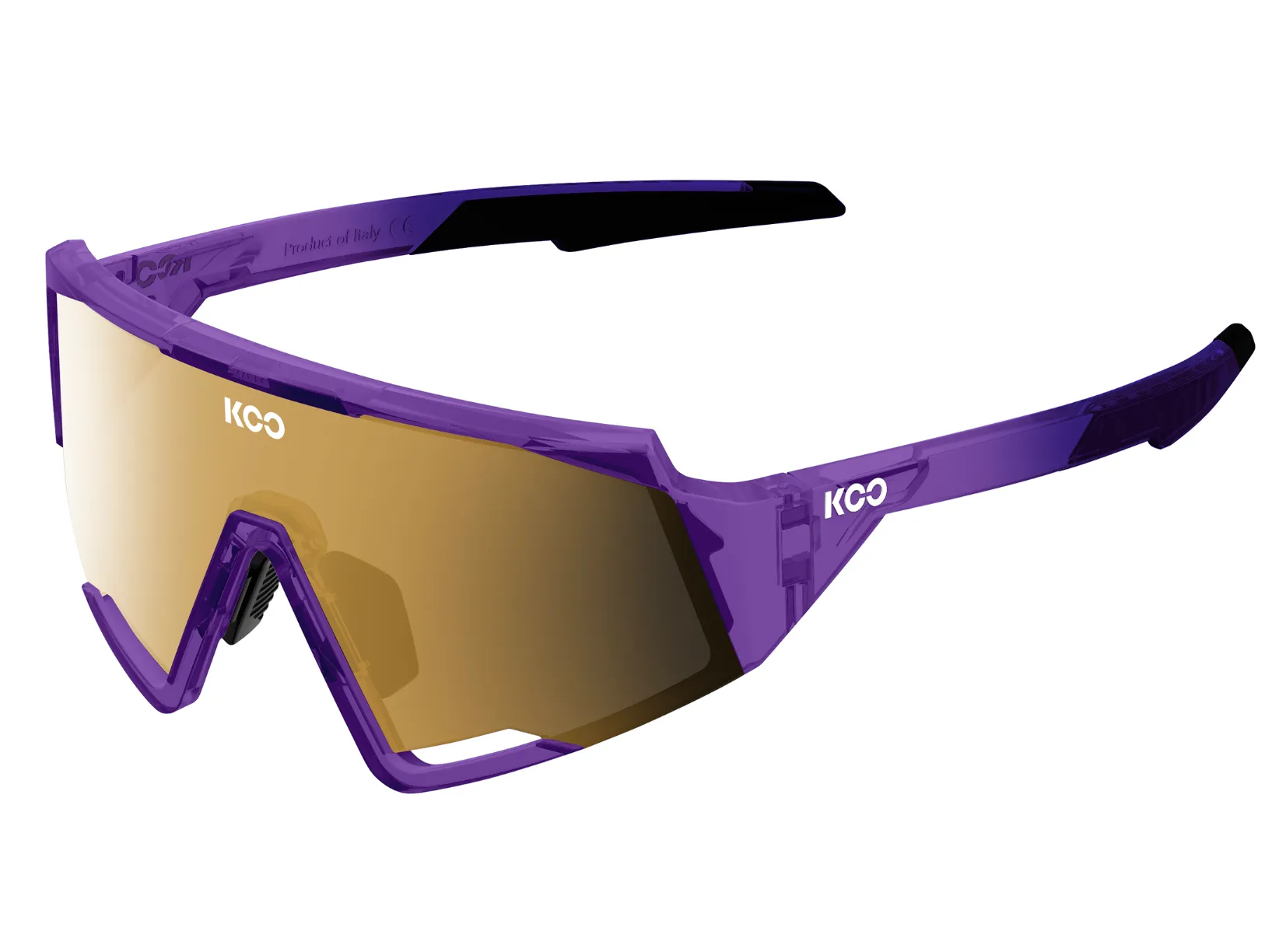 KOO Spectro Cycling Sunglasses Luce Violet Glass Gold Zeiss Lens