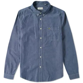 Lacoste Chambray Button Down Oxford ShirtIndigo