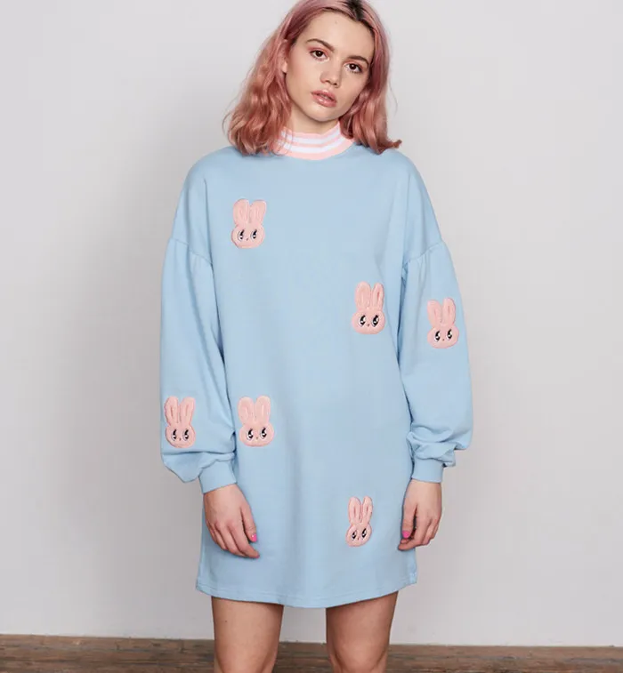 LAZY OAF  |Street Style U-Neck Other Animal Patterns Cotton Long