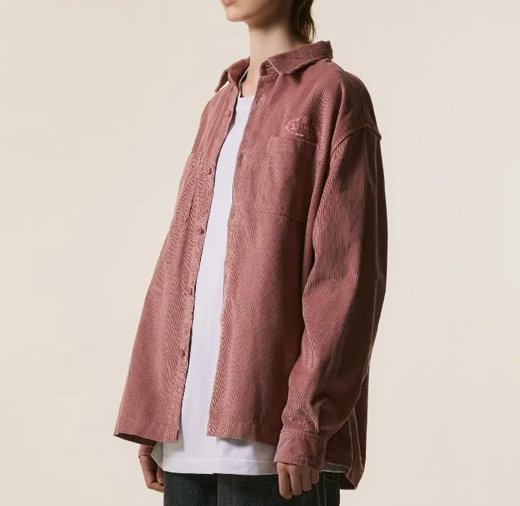 LMC  |Unisex Corduroy Street Style Long Sleeves Plain Cotton