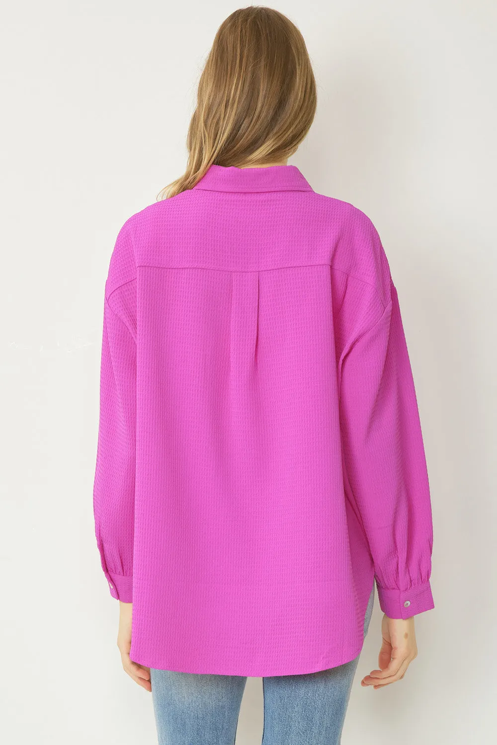 Long Sleeve Waffle Top