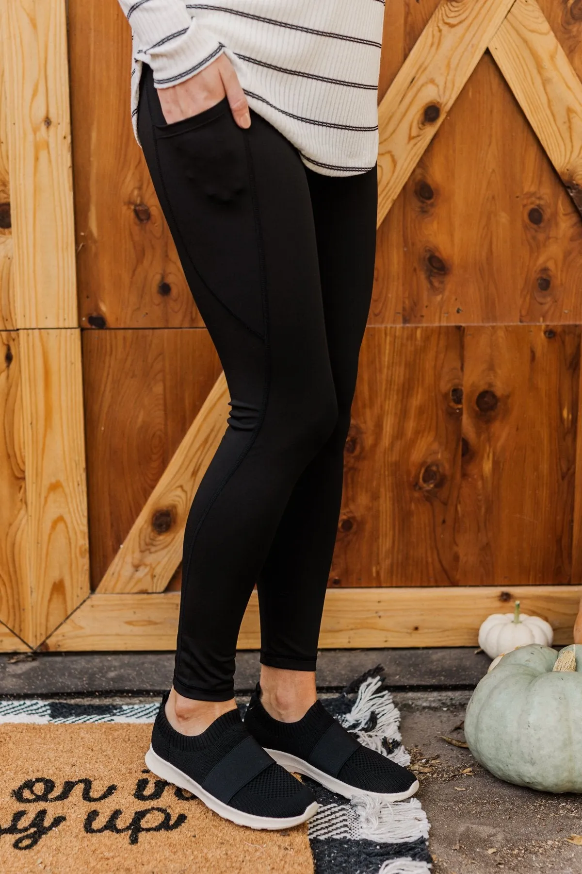 Making Strides Athleisure Leggings- Black