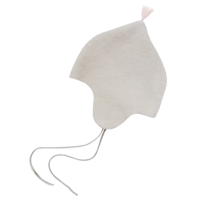 Makié Baby Fleece Bonnet Ivory