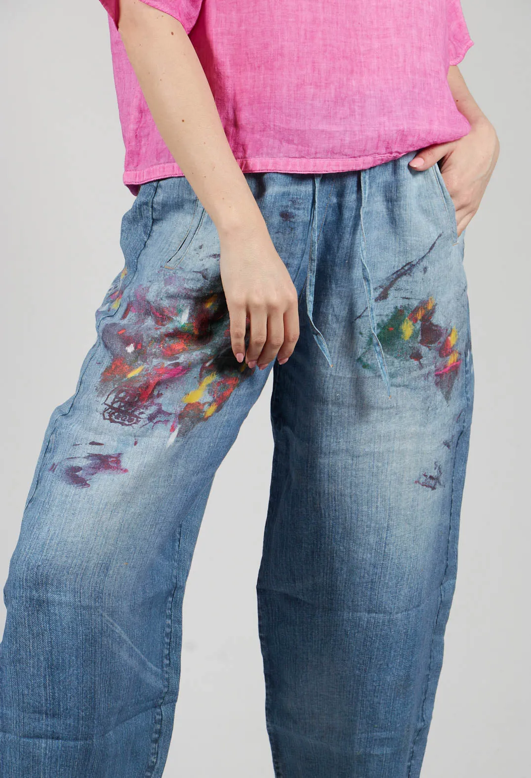 Marie Trousers in Denim