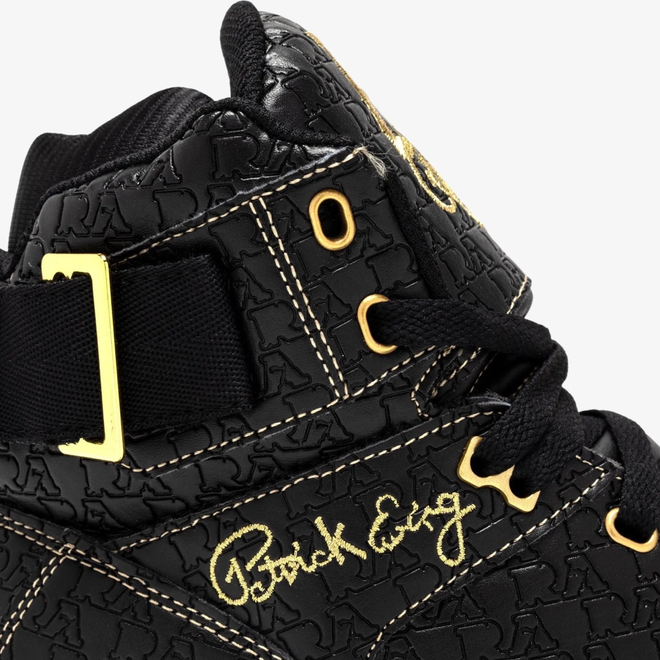 (Men's) Ewing Athletics x Rakim 33 Hi 'Hip-Hop 50th Anniversary' Black / Gold 1BM02398-040