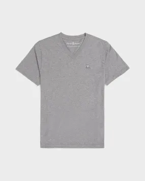 MENS GRAY CLASSIC V NECK TEE - B6U100CRPC