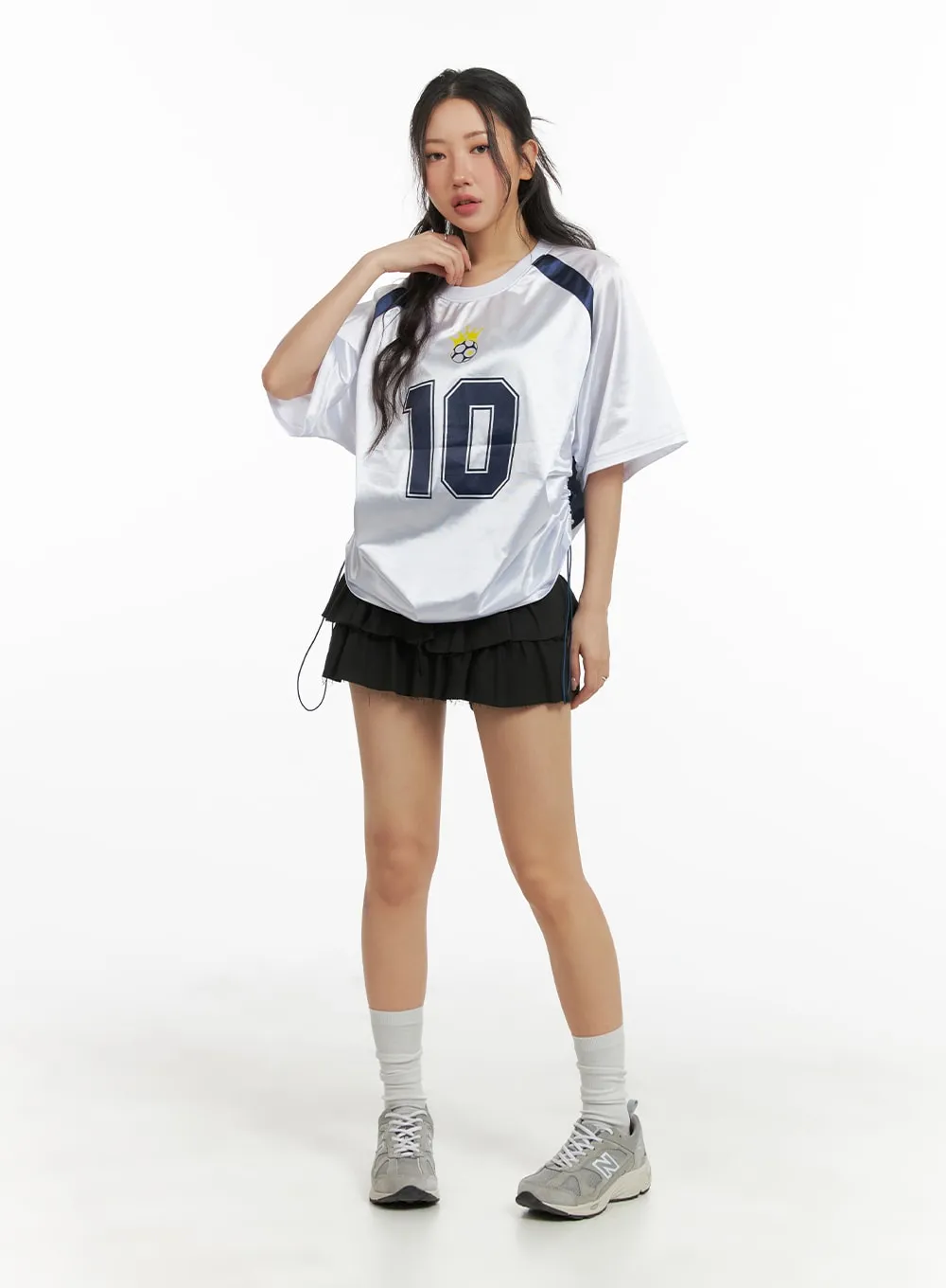 Metallic Oversized Football Jersey CM426