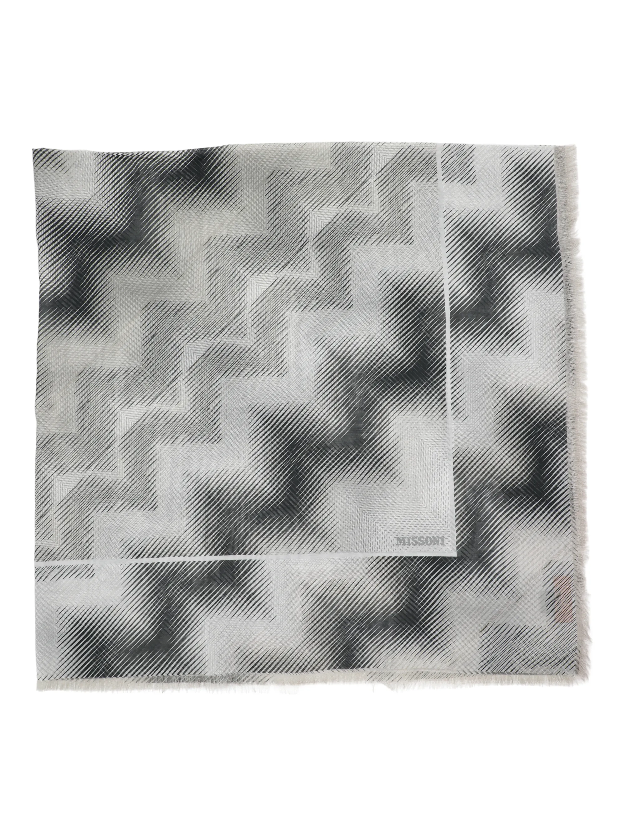 Missoni Square Scarf in Grey