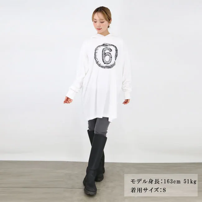 MM6 Maison Margiela  |Street Style Long Sleeves Cotton Medium Long Midi Oversized