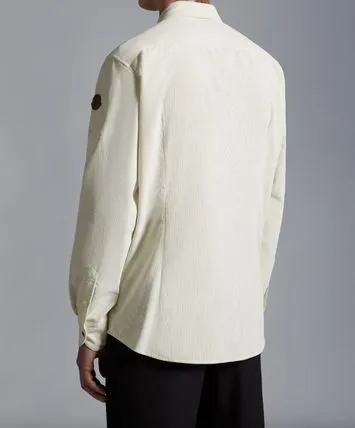 MONCLER  |Corduroy Street Style Long Sleeves Plain Cotton