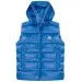 Moncler Luiro Hooded Down Gilet Blue