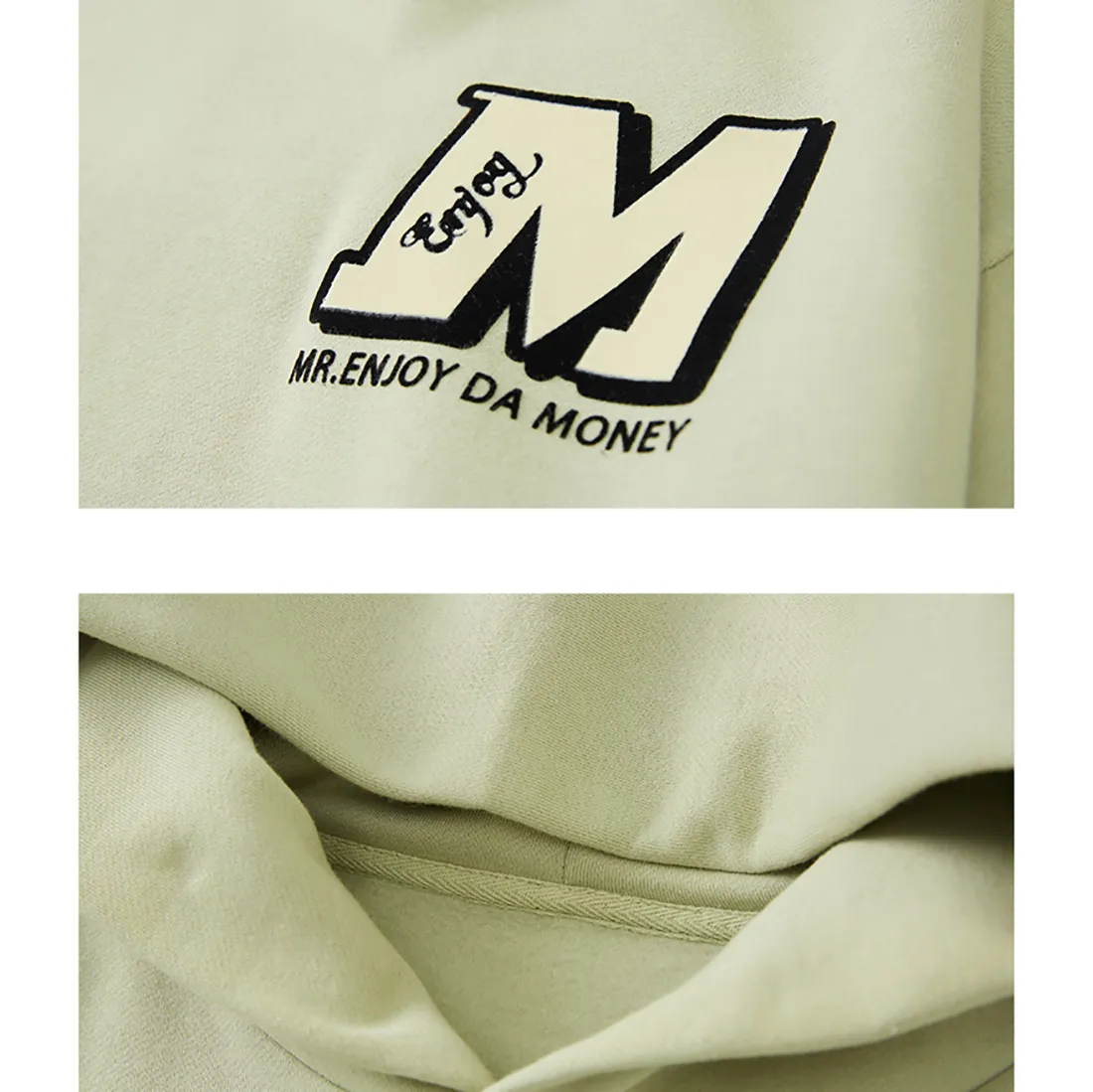 MR. ENJOY DA MONEY  |Unisex Blended Fabrics Street Style Long Sleeves Cotton