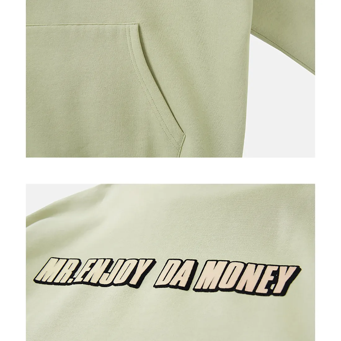 MR. ENJOY DA MONEY  |Unisex Blended Fabrics Street Style Long Sleeves Cotton