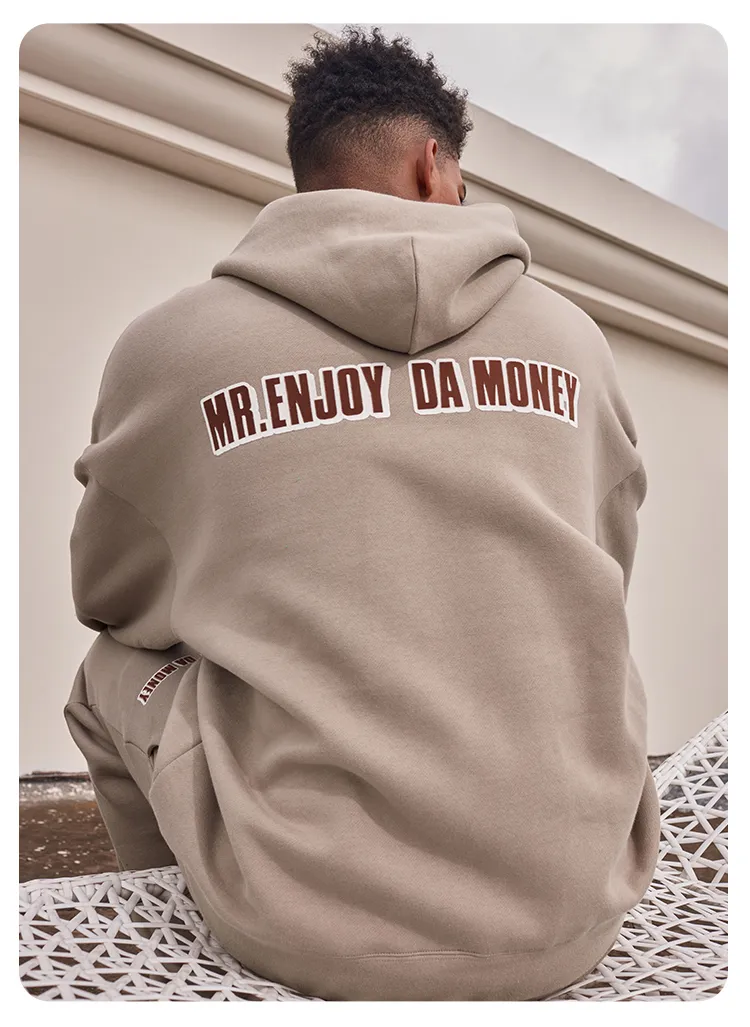 MR. ENJOY DA MONEY  |Unisex Sweat Street Style Long Sleeves Plain Cotton