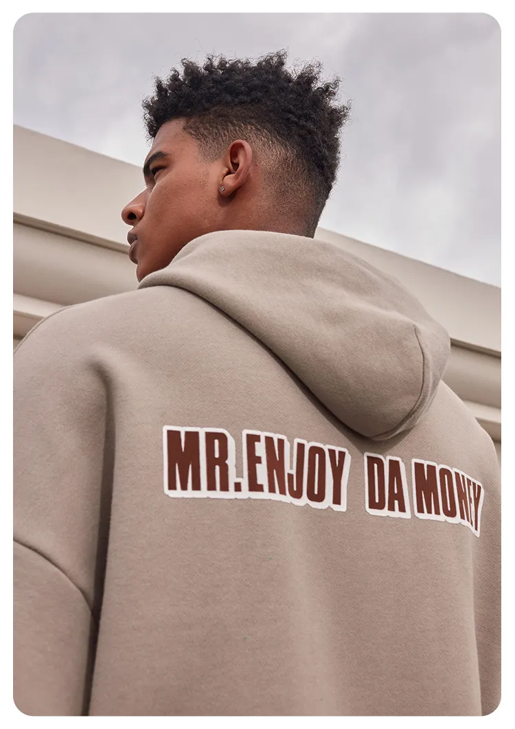 MR. ENJOY DA MONEY  |Unisex Sweat Street Style Long Sleeves Plain Cotton