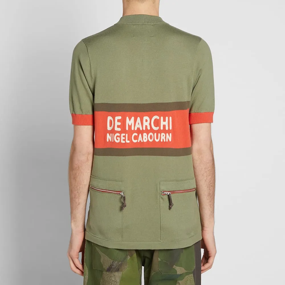 Nigel Cabourn x De Marchi British Army Cycling JerseyWashed Army